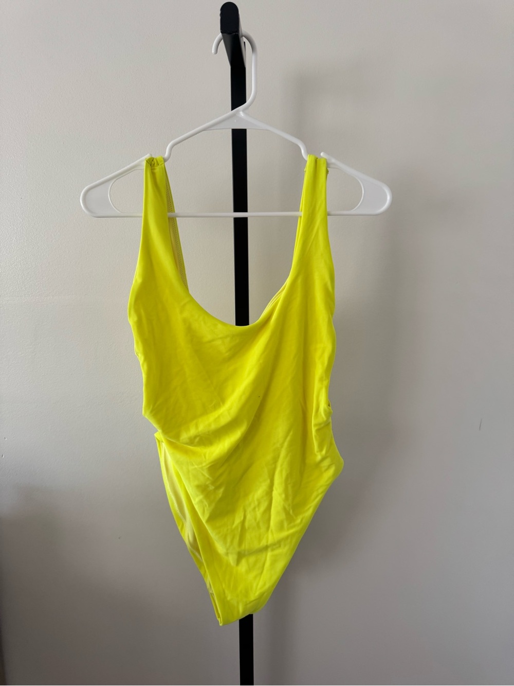 aerie Neon Yellow Scoop Neck One-Piece